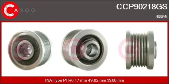 Riemenscheibe, Generator CASCO CCP90218GS Bild Riemenscheibe, Generator CASCO CCP90218GS