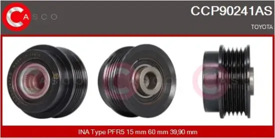 Riemenscheibe, Generator CASCO CCP90241AS Bild Riemenscheibe, Generator CASCO CCP90241AS