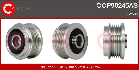 Riemenscheibe, Generator CASCO CCP90245AS