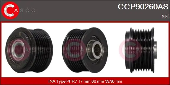 Riemenscheibe, Generator CASCO CCP90260AS