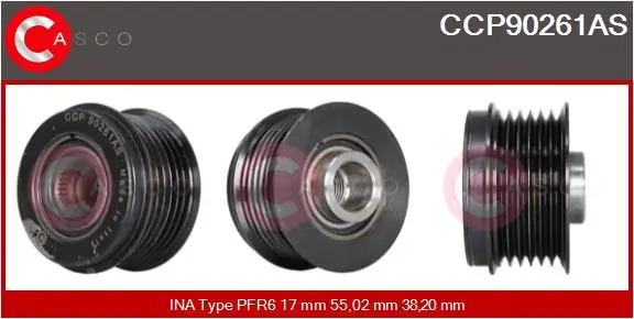 Riemenscheibe, Generator CASCO CCP90261AS