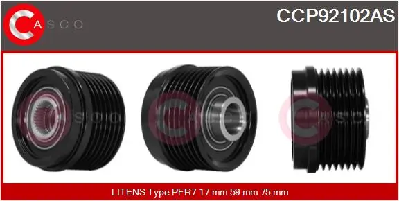 Riemenscheibe, Generator CASCO CCP92102AS