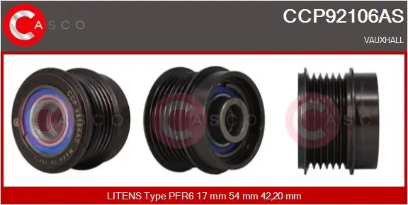 Riemenscheibe, Generator CASCO CCP92106AS