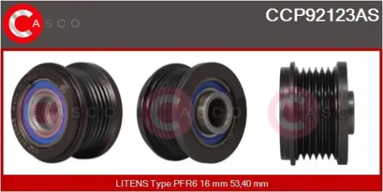 Riemenscheibe, Generator CASCO CCP92123AS Bild Riemenscheibe, Generator CASCO CCP92123AS