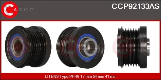 Riemenscheibe, Generator CASCO CCP92133AS Bild Riemenscheibe, Generator CASCO CCP92133AS
