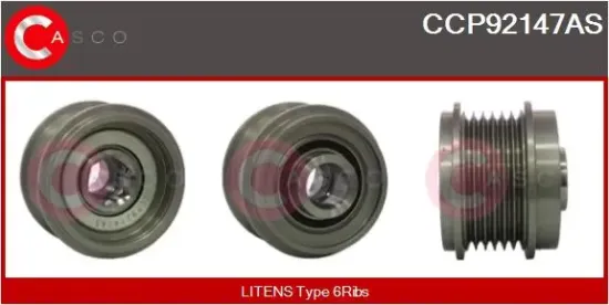 Riemenscheibe, Generator CASCO CCP92147AS Bild Riemenscheibe, Generator CASCO CCP92147AS