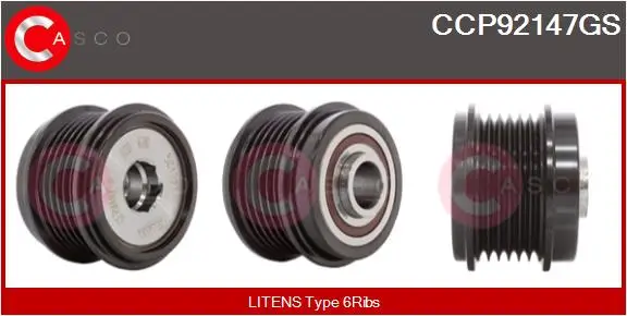 Riemenscheibe, Generator CASCO CCP92147GS