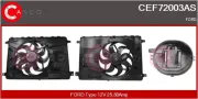 Elektromotor, Kühlerlüfter 12 V CASCO CEF72003AS