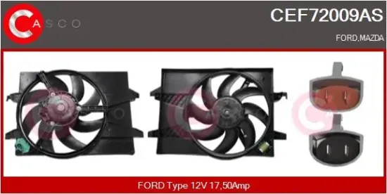 Elektromotor, Kühlerlüfter 12 V CASCO CEF72009AS Bild Elektromotor, Kühlerlüfter 12 V CASCO CEF72009AS