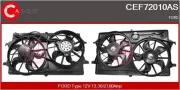 Elektromotor, Kühlerlüfter 12 V CASCO CEF72010AS