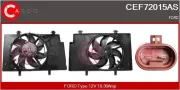 Elektromotor, Kühlerlüfter 12 V CASCO CEF72015AS