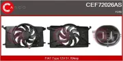 Elektromotor, Kühlerlüfter 12 V CASCO CEF72026AS