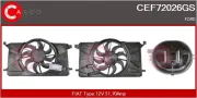 Elektromotor, Kühlerlüfter 12 V CASCO CEF72026GS