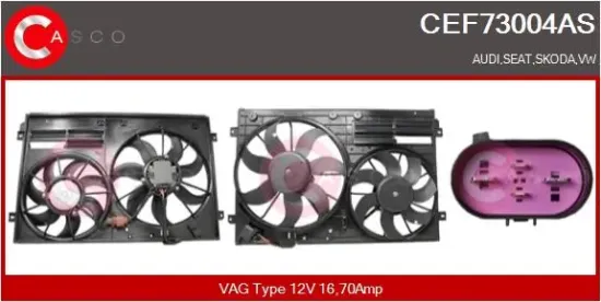 Elektromotor, Kühlerlüfter 12 V CASCO CEF73004AS Bild Elektromotor, Kühlerlüfter 12 V CASCO CEF73004AS