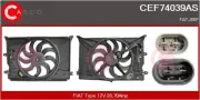 Elektromotor, Kühlerlüfter 12 V CASCO CEF74039AS