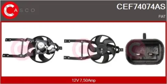 Elektromotor, Kühlerlüfter 12 V CASCO CEF74074AS Bild Elektromotor, Kühlerlüfter 12 V CASCO CEF74074AS