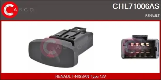 Warnblinkschalter 12 V CASCO CHL71006AS Bild Warnblinkschalter 12 V CASCO CHL71006AS