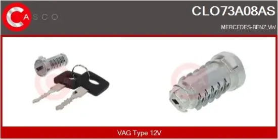 Schließzylinder, Zündschloss 12 V CASCO CLO73A08AS Bild Schließzylinder, Zündschloss 12 V CASCO CLO73A08AS