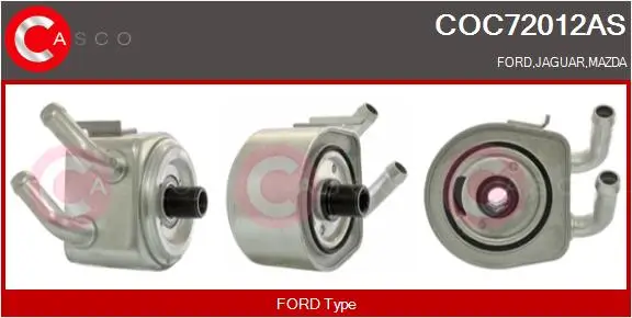 Ölkühler, Motoröl CASCO COC72012AS