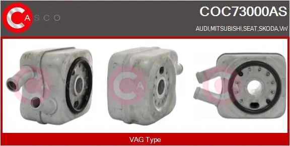 Ölkühler, Motoröl CASCO COC73000AS