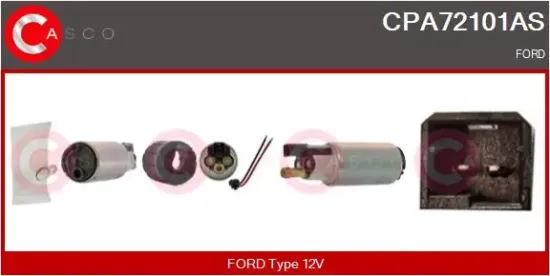 Kraftstoffpumpe 12 V CASCO CPA72101AS Bild Kraftstoffpumpe 12 V CASCO CPA72101AS