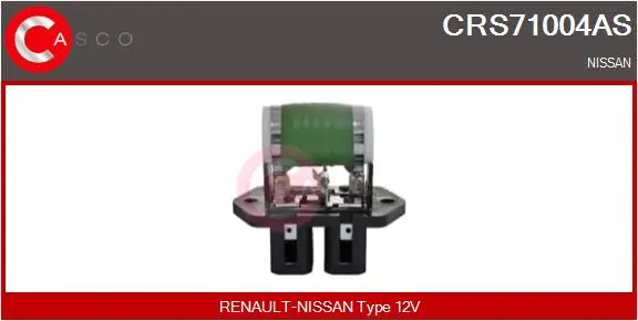 Widerstand, Innenraumgebläse 12 V CASCO CRS71004AS