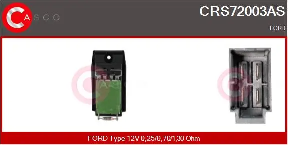 Widerstand, Innenraumgebläse 12 V CASCO CRS72003AS