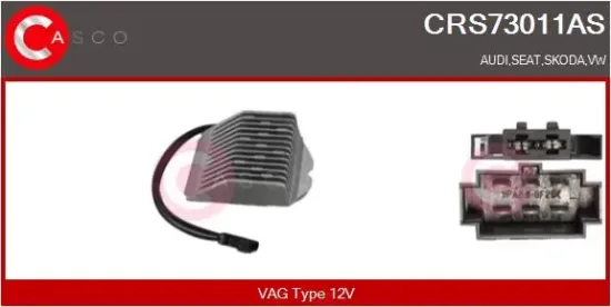 Widerstand, Innenraumgebläse 12 V CASCO CRS73011AS Bild Widerstand, Innenraumgebläse 12 V CASCO CRS73011AS