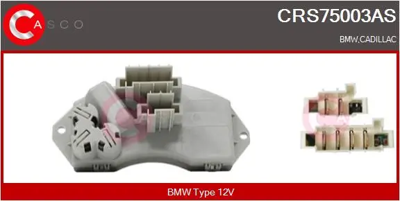 Widerstand, Innenraumgebläse 12 V CASCO CRS75003AS