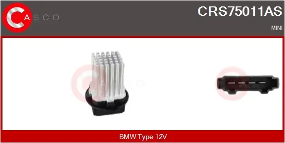 Widerstand, Innenraumgebläse 12 V CASCO CRS75011AS
