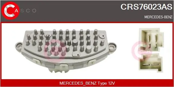 Widerstand, Innenraumgebläse 12 V CASCO CRS76023AS