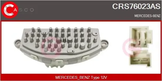 Widerstand, Innenraumgebläse 12 V CASCO CRS76023AS Bild Widerstand, Innenraumgebläse 12 V CASCO CRS76023AS
