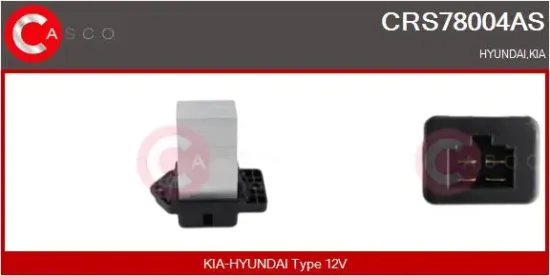 Widerstand, Innenraumgebläse 12 V CASCO CRS78004AS Bild Widerstand, Innenraumgebläse 12 V CASCO CRS78004AS