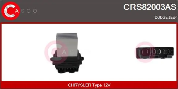 Widerstand, Innenraumgebläse 12 V CASCO CRS82003AS