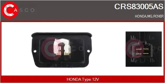 Widerstand, Innenraumgebläse 12 V CASCO CRS83005AS