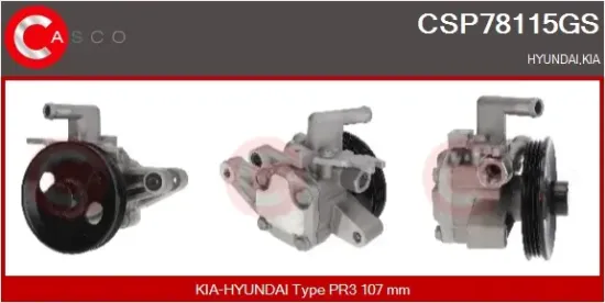 Hydraulikpumpe, Lenkung CASCO CSP78115GS Bild Hydraulikpumpe, Lenkung CASCO CSP78115GS