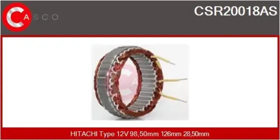 Stator, Generator 12 V CASCO CSR20018AS Bild Stator, Generator 12 V CASCO CSR20018AS