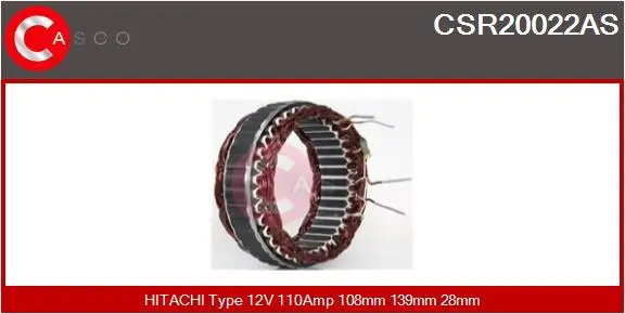 Stator, Generator 12 V CASCO CSR20022AS