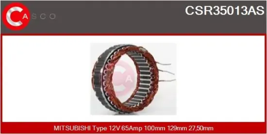 Stator, Generator 12 V CASCO CSR35013AS Bild Stator, Generator 12 V CASCO CSR35013AS