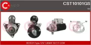 Starter 12 V 1,80 kW CASCO CST10101GS