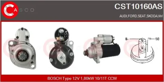 Starter 12 V 1,80 kW CASCO CST10160AS Bild Starter 12 V 1,80 kW CASCO CST10160AS