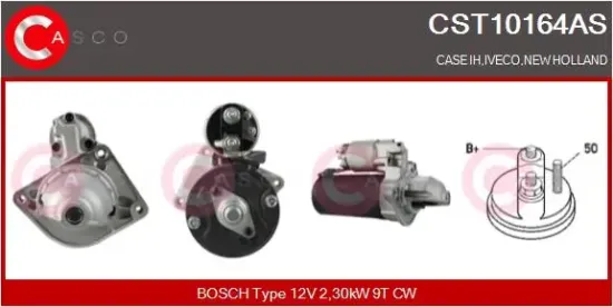 Starter 12 V 2,30 kW CASCO CST10164AS Bild Starter 12 V 2,30 kW CASCO CST10164AS