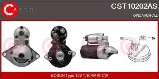 Starter 12 V 1,10 kW CASCO CST10202AS Bild Starter 12 V 1,10 kW CASCO CST10202AS