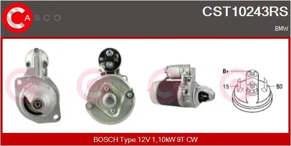 Starter 12 V 1,10 kW CASCO CST10243RS