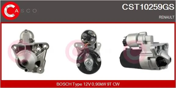 Starter 12 V 0,90 kW CASCO CST10259GS