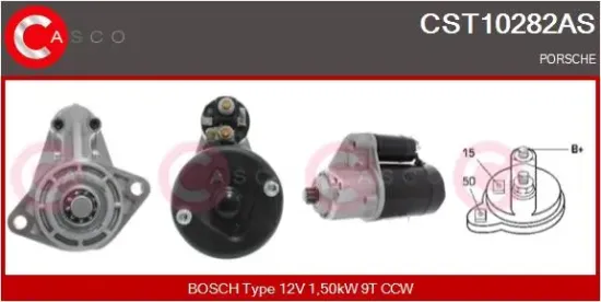 Starter 12 V 1,50 kW CASCO CST10282AS Bild Starter 12 V 1,50 kW CASCO CST10282AS