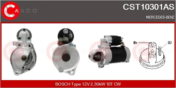Starter 12 V 2,30 kW CASCO CST10301AS