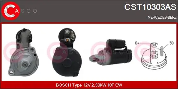 Starter 12 V 2,30 kW CASCO CST10303AS