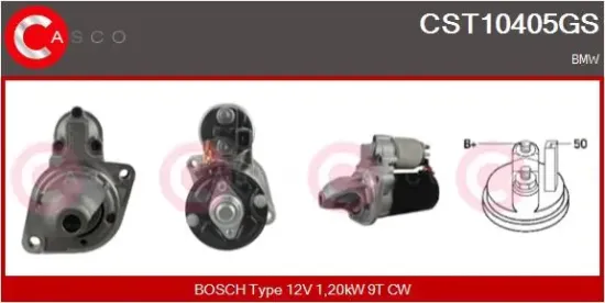Starter 12 V 1,20 kW CASCO CST10405GS Bild Starter 12 V 1,20 kW CASCO CST10405GS