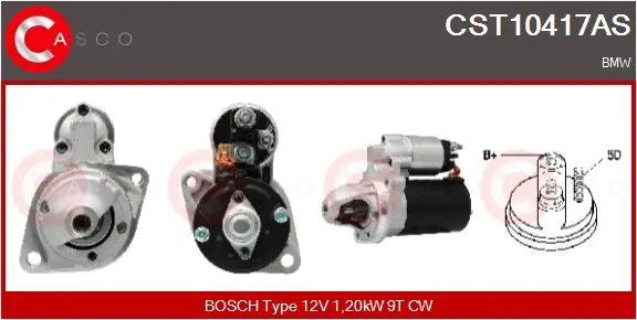 Starter 12 V 1,20 kW CASCO CST10417AS